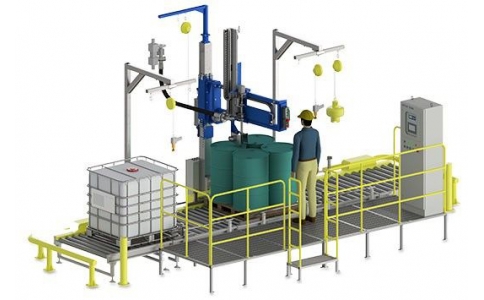 Full automatic 200kg oil drum filling line